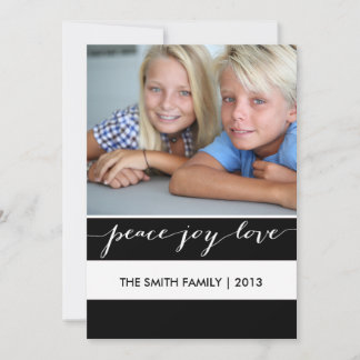 Festiva Paz moderna, alegría, amor | Tarjeta de vacaciones