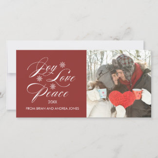 FESTIVA PAZ Y ALEGRÍA | TARJETA DE FOTOGRAFÍA DE VACACIONE