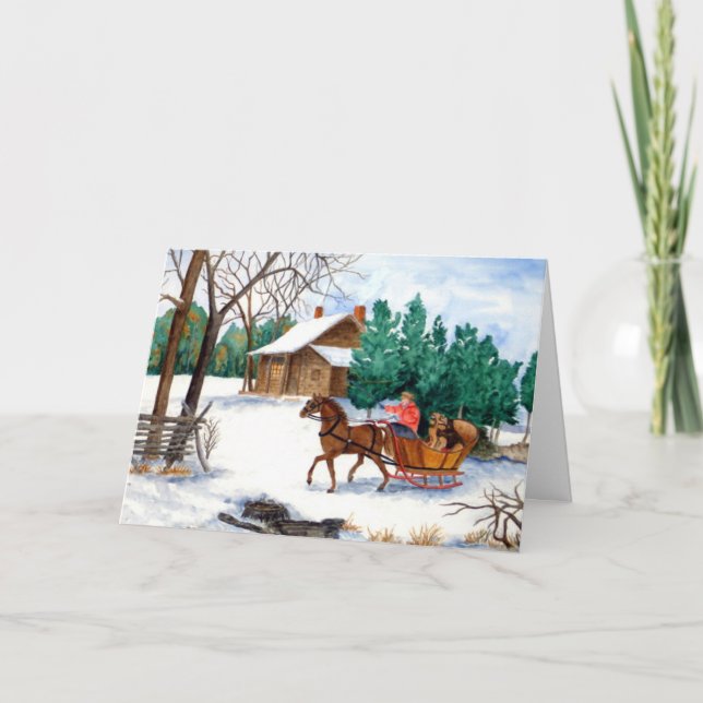 Festiva Pegar la tarjeta de Navidades Fab 2 (Anverso)