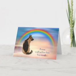 Festiva Pérdida de la tarjeta de simpatía con el arcoiris