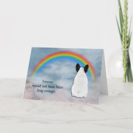 Festiva Pérdida de la tarjeta de simpatía del Bulldog fran