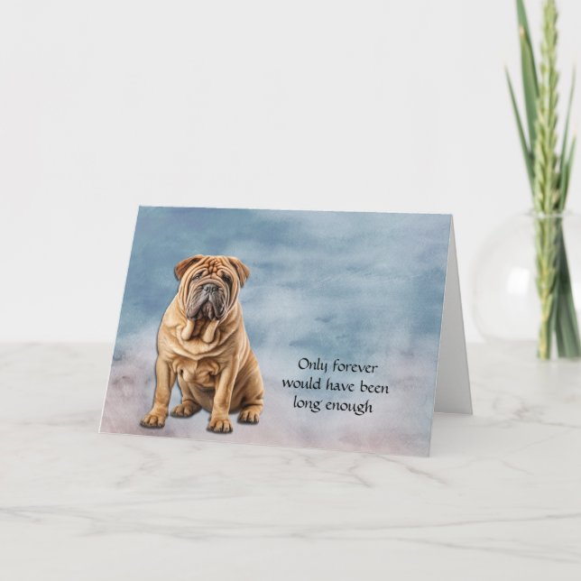 Festiva Pérdida de la tarjeta de simpatía del perro Shar-P (Anverso)