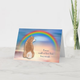 Festiva Pérdida de tarjeta de simpatía con el arcoiris del