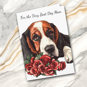 Festiva Perro Basset Hound Me Haces Mover la Cola Tarjeta