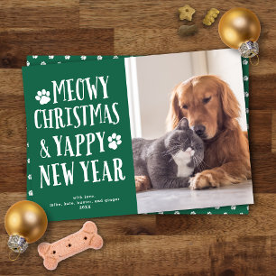 Festiva Perro Mascota tipo divertido lindo + tarjeta de fo