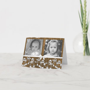 Festiva ¡Personaliza esta tarjeta de Navidades de Gingerbr
