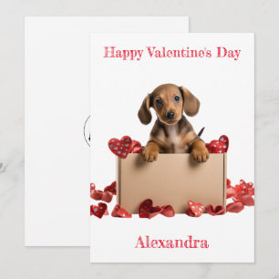 Festiva Personaliza la tarjeta de San Valentín de Dachshun