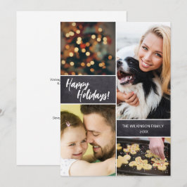 Festiva Personalización de la tarjeta de Navidades fotográ