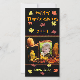 Festiva Personalizado de Acción de Gracias / Tarjeta fotog