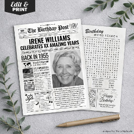 Festiva Personalizado en la edición de 1955 de la tarjeta 