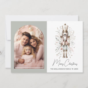 Festiva Personalizado Familia Nutcracker Navidades Tarjeta