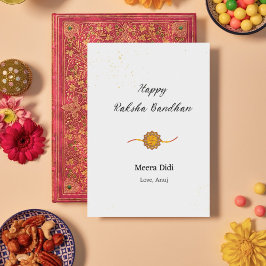 Festiva Personalizado, raksha bandhan, tarjeta rakhi feliz