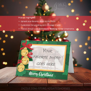 Festiva Personalizado Tennessee Tarjeta de Navidades de Ca
