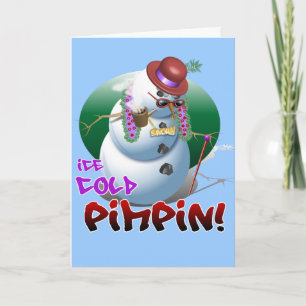 Festiva ¡Pimpin helado! Tarjeta de felicitación