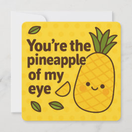 Festiva Piña de la tarjeta de saludo My Eye Pun