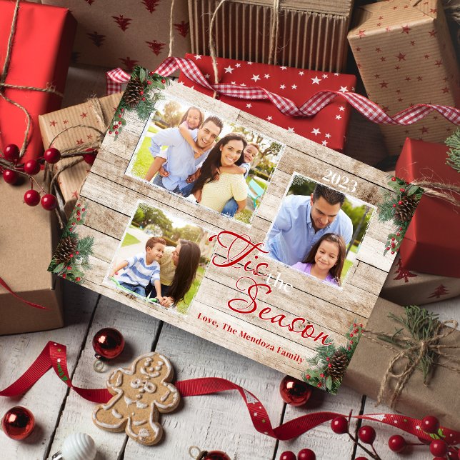 Festiva Pine Cones Holly 'Esta es la tarjeta fotográfica n (Subido por el creador)