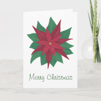 Festiva Pintura de una tarjeta de Navidades de flores de P