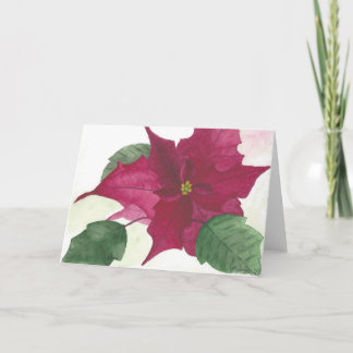 Festiva Poinsettia de la tarjeta de felicitación del