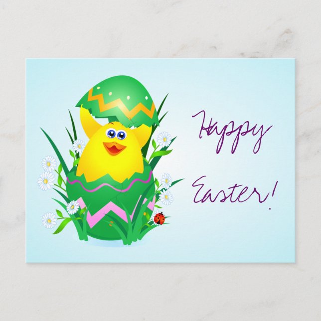 Festiva Pollito de Pascua, postal (Anverso)