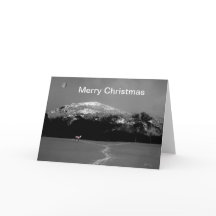 Pony espiritual bajo la tarjeta de Navidades de la