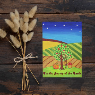 Festiva Por la tarjeta de acción de gracias de la belleza 