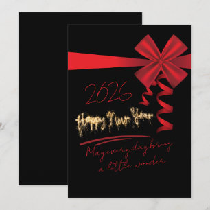 Festiva Porta Tarjeta de Regalo Roja de Agradecimiento al 