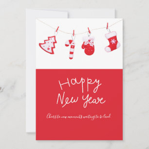 Festiva Porta Tarjeta de Regalo Roja de Agradecimiento al 