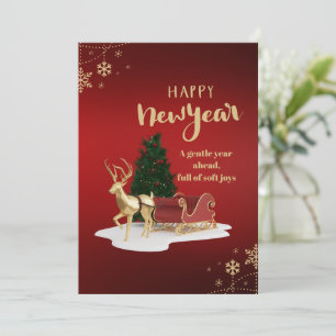 Festiva Porta Tarjeta de Regalo Rojo de Agradecimiento a M