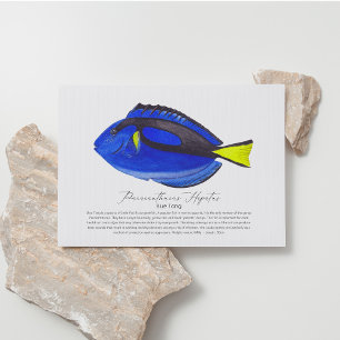 Festiva Postal azul de pescado