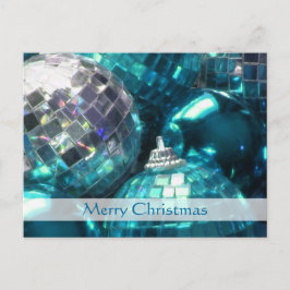Festiva Postal Blue Baubles 'Feliz Navidad'