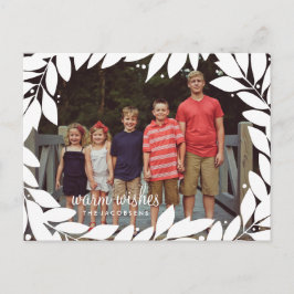 Festiva Postal botánica del día de fiesta del marco