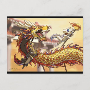 Festiva Postal china del Año Nuevo de Dragonbros