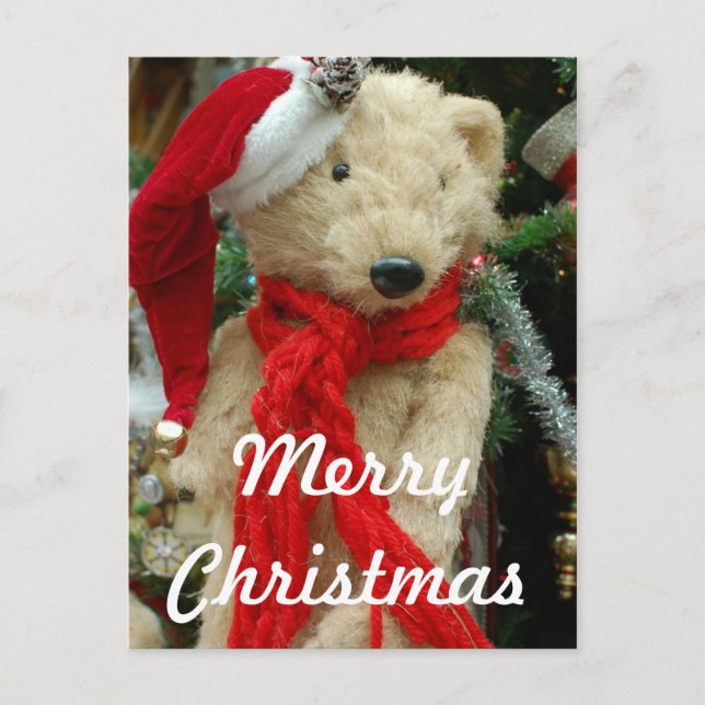 Festiva Postal con foto de Navidades cortos (Anverso)