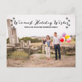 Festiva Postal con la foto de los deseos de vacaciones más