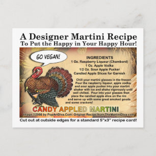 Festiva Postal con receta de Martini para el Día de Acción