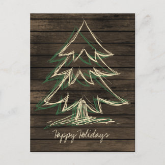 Festiva Postal corporativa de pino de madera de Barnwood r