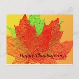 Festiva Postal de Acción de Gracias de otoño