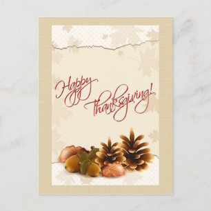 Festiva Postal de Acción de Gracias personalizado