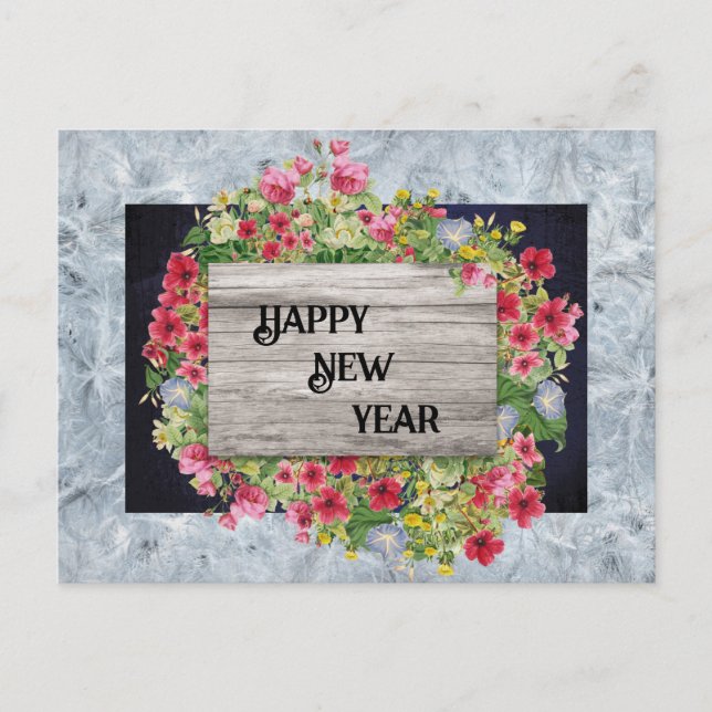 Festiva Postal de Año Nuevo (Anverso)