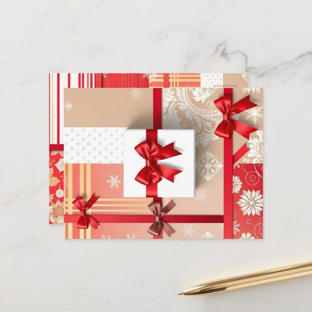 Festiva postal de año nuevo (Anverso/Reverso In Situ)