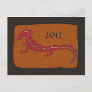 Festiva Postal de Año Nuevo Chino Dragón 2012