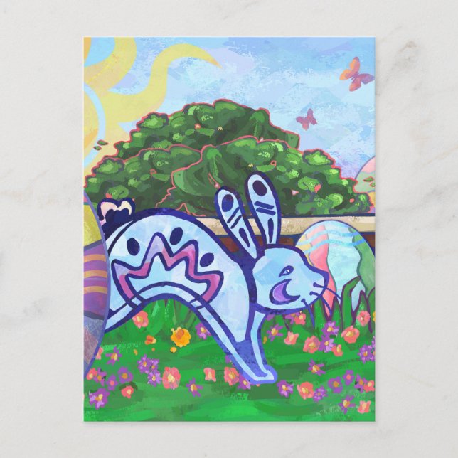 Festiva Postal de Bunny de Pascua (Anverso)