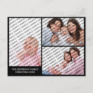 Festiva Postal de calendario de Personalizado de retrato f