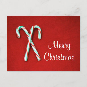 Festiva Postal de Candy Cane Navidades