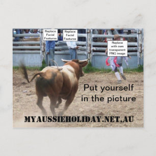 Festiva Postal de 'Charging Bull' del personalizar
