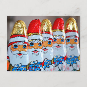 Festiva Postal de chocolate de Santa Claus