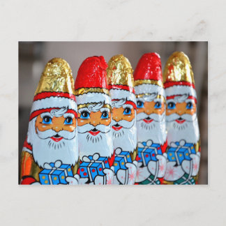 Festiva Postal de Chocolate Santa Claus