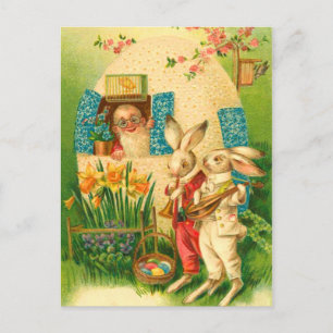 Festiva Postal de conejito de Pascua