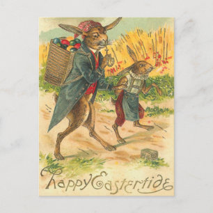 Festiva Postal de conejito de Pascua