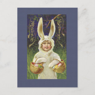 Festiva Postal de conejito de Pascua